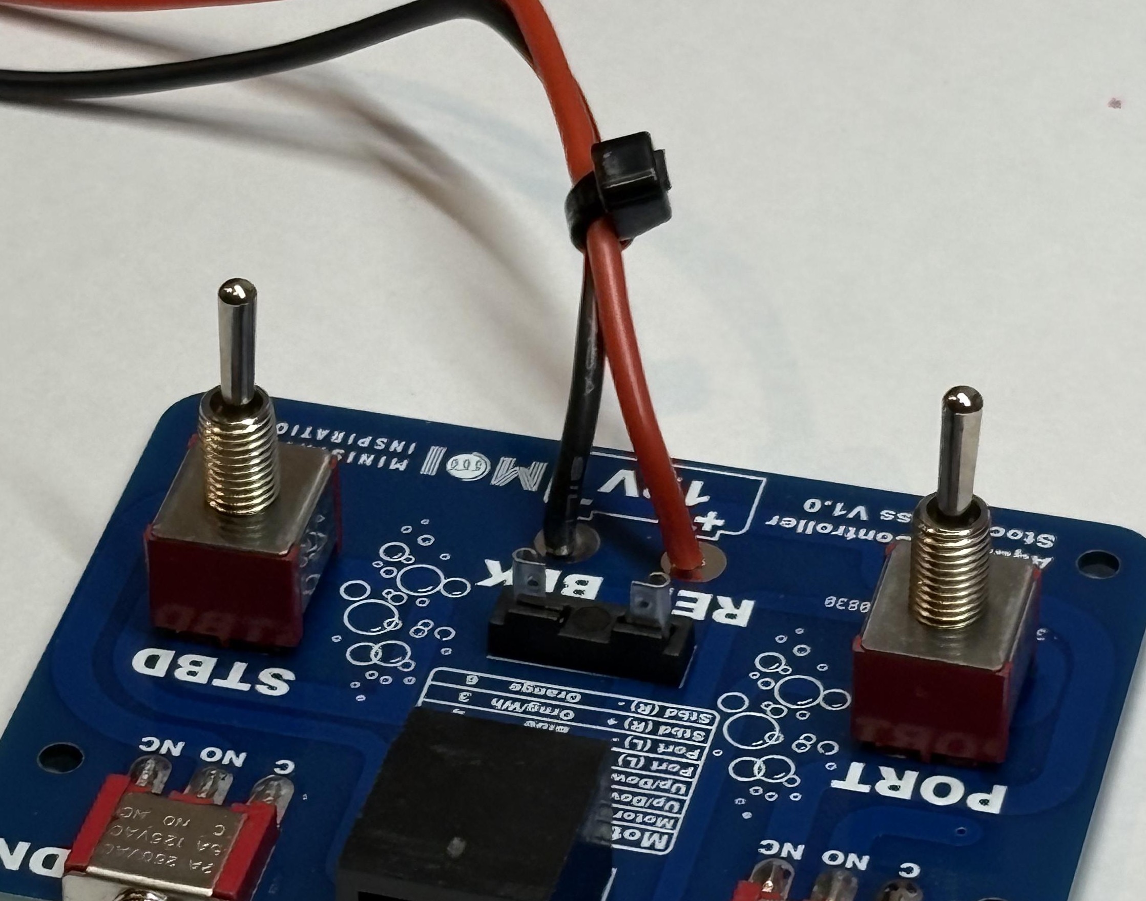 Step 13: Securing wires with cable tie