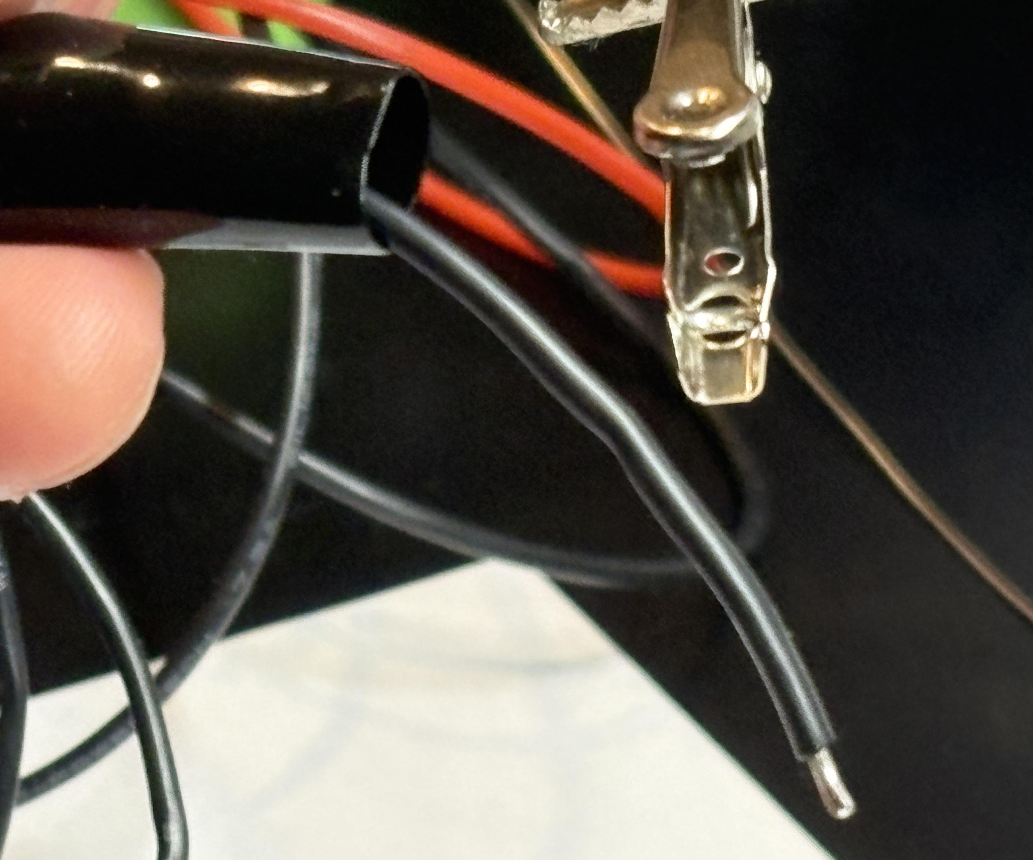 Step 23: Preparing wire for croc clip