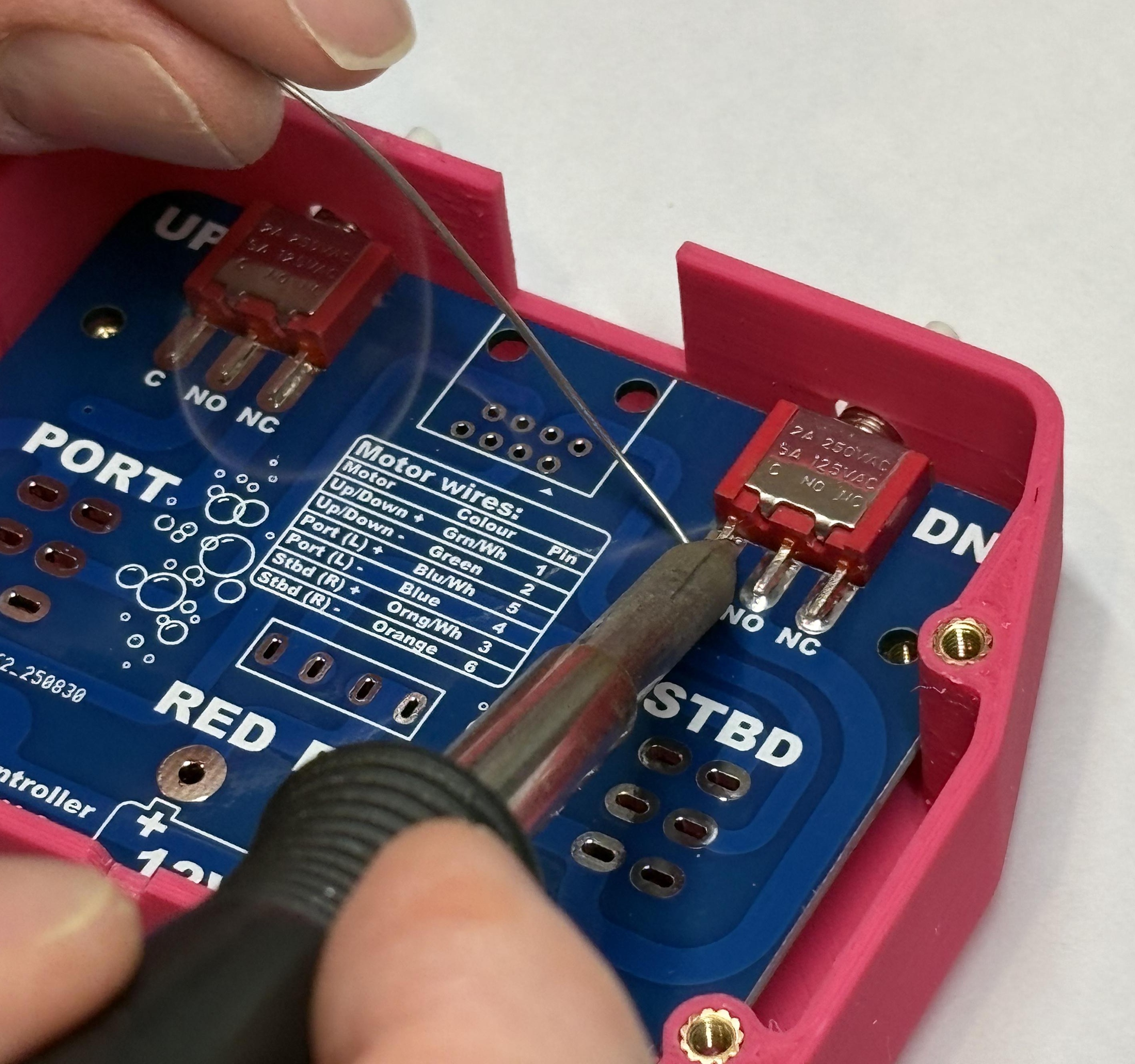 Step 4C: Completed soldering